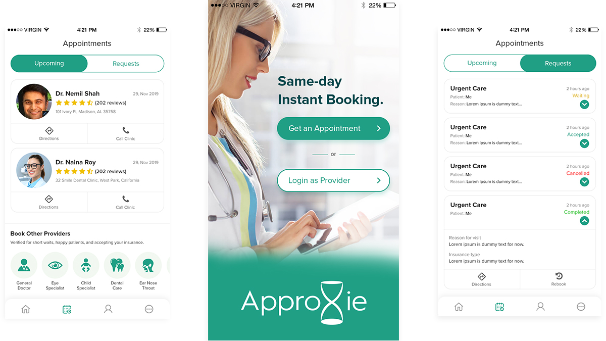 case study - Approxie appointment booking app