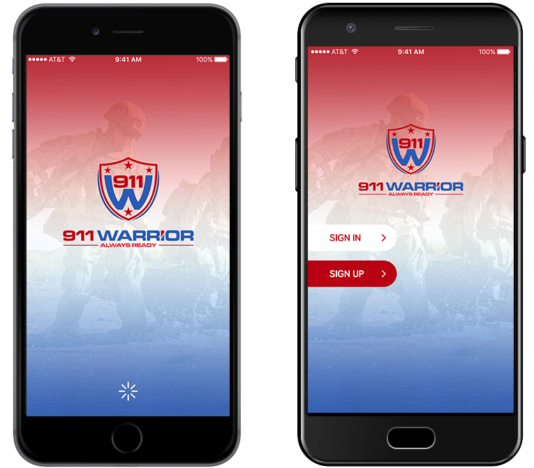 911 Warrior Case study - App Screenshots
